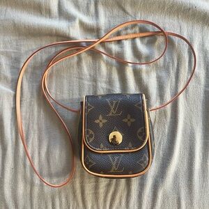 Authentic Louis Vuitton Monogram Cancun Pochette Mini Crossbody Bag